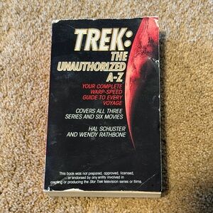 Star Trek The Unauthorized A-Z Vintage Paperback Sci-Fi Reference Guide
